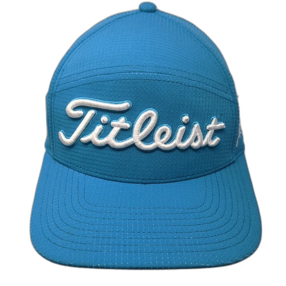Titleist Snapback Hat Blue OSFM Pro V1 FootJoy FJ Golf Raised Sport Embroidery